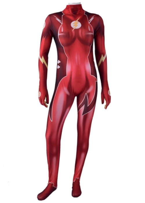 The Flash Barry Allen Costume Cosplay Bodysuit Female Ver.