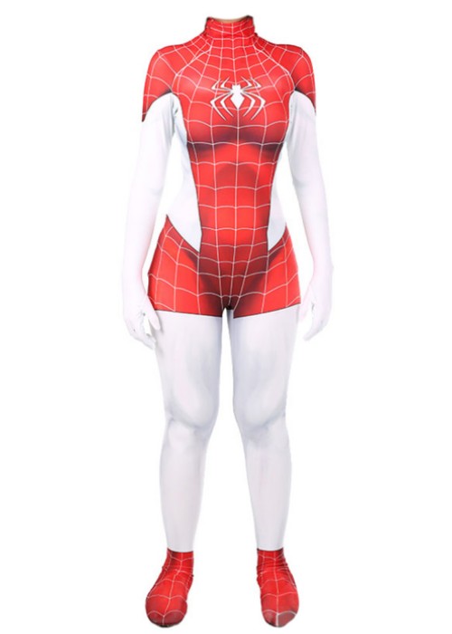 Spinneret Spider Girl Costume Spider Man Mary Jane Cosplay Bodysuit