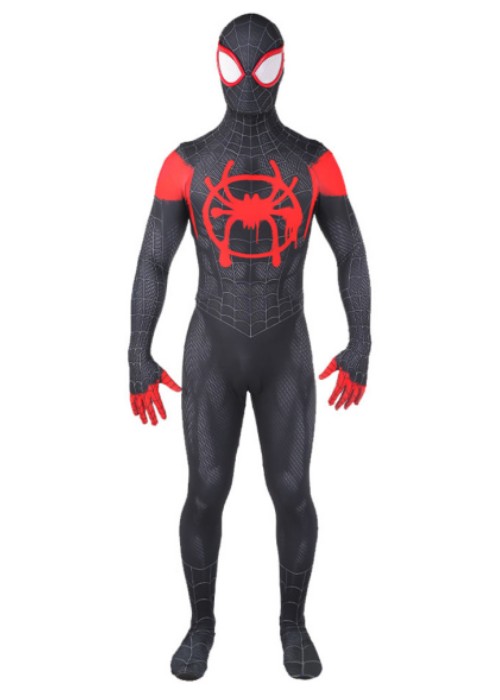 Miles Morales Costume Spider Man Into the Spider Verse Cosplay Bodysuit ...