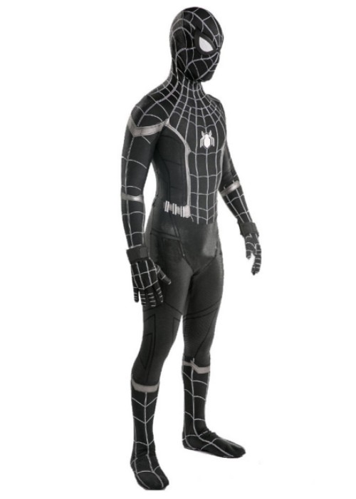 Spider Man Homecoming Costume Cosplay Bodysuit Black Ver.-Chaorenbuy ...