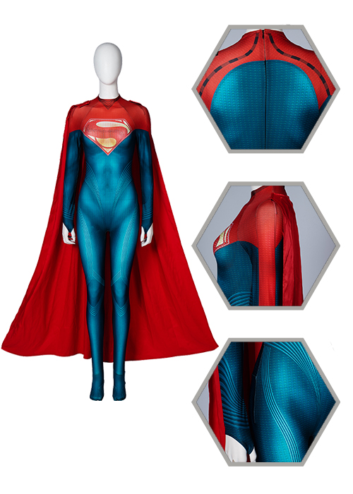 Supergirl Costume The Flash Cosplay Bodysuit