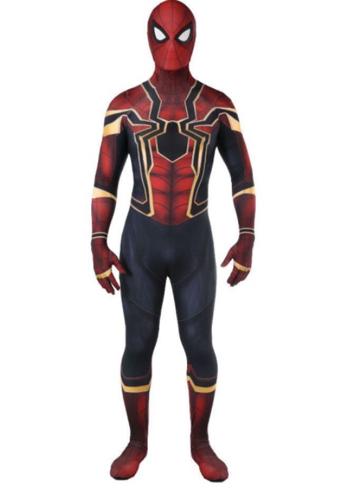 Avengers Infinity War Peter Parker Iron Spider Man Suit Cosplay Bodysuit