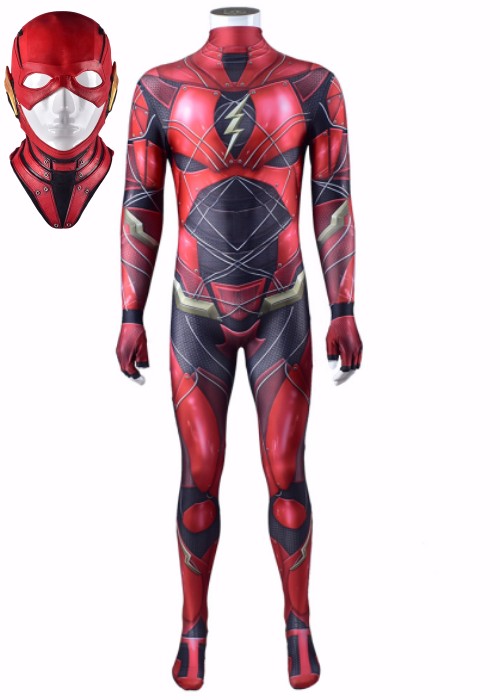 Justice League The Flash Costume Barry Allen Cosplay Bodysuit