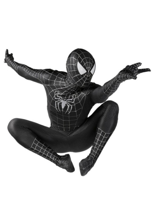 Spider Man 3 Venom Symbiote Costume Tobey Maguire Cosplay Bodysuit