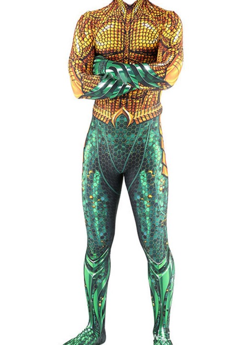 Aquaman Costume Arthur Curry Cosplay Bodysuit Ver.3