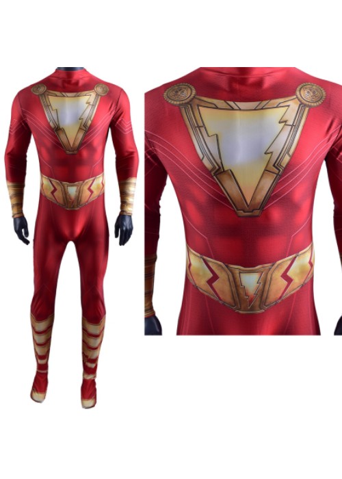 Shazam Costume Cosplay Bodysuit