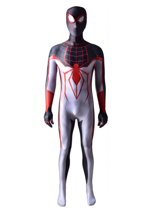 Spider Man Miles Morales Costume T.R.A.C.K. Suit Cosplay Bodysuit