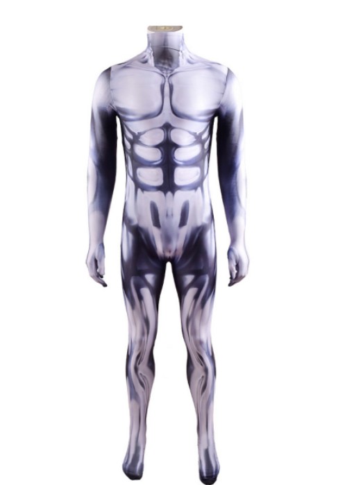 Fantastic Four Silver Surfer Costume Cosplay Bodysuit