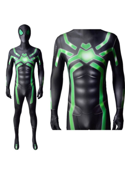 Spider Man Big Time Stealth Suit Costume Cosplay Bodysuit