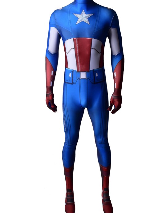 Captain America Costume Steve Rogers Cosplay Bodysuit