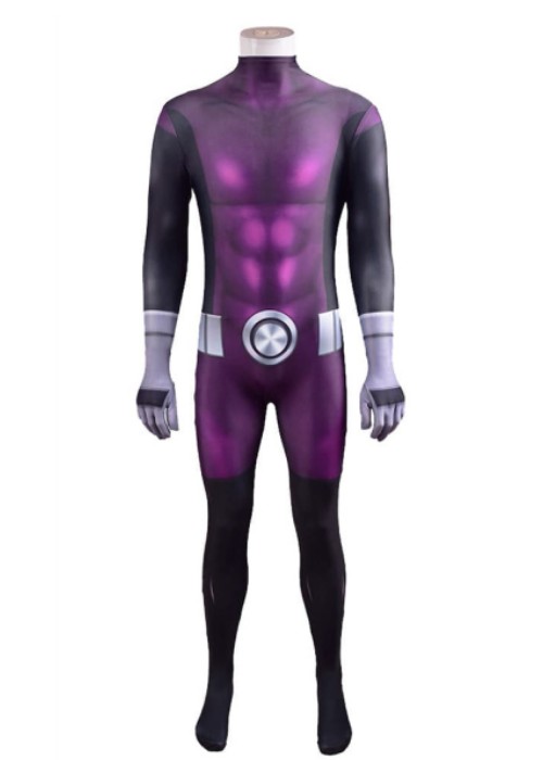 Teen Titans Beastboy Costume Cosplay Bodysuit