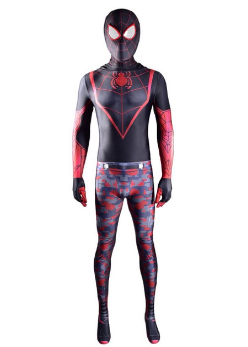 Spider Man Miles Morales Costume Cosplay The End Suit Cosplay Bodysuit