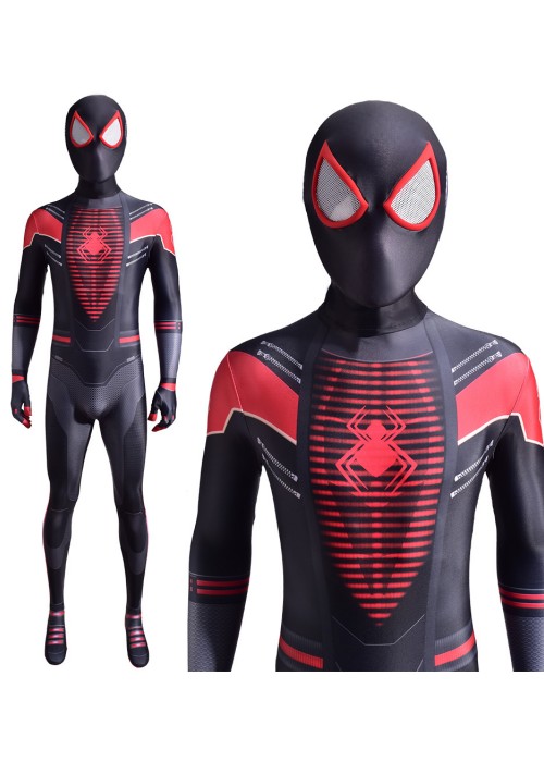 Spider Man Miles Morales Costume 2020 Suit Cosplay Bodysuit