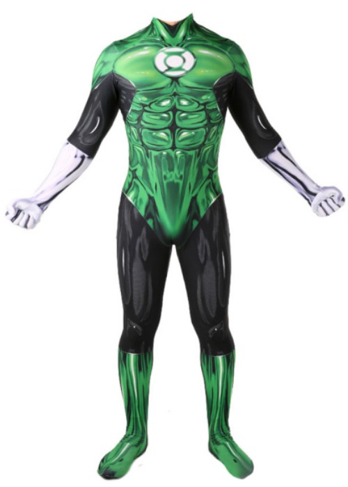 Green Lantern Costume HAL JORDAN Cosplay Bodysuit-Chaorenbuy Cosplay