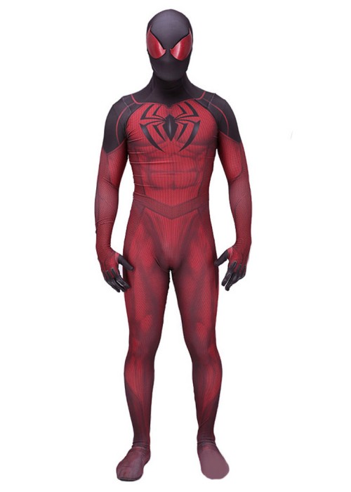 Spider Man Costume Scarlet Spider II Suit KAINE Cosplay Bodysuit