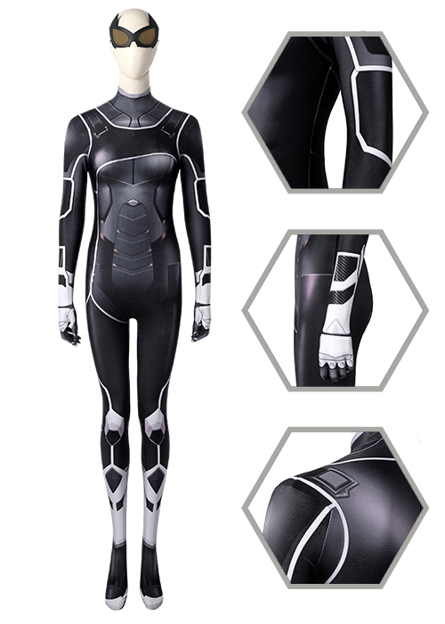 Black Cat Costume PS5 Spider Man The heist DLC Cosplay Bodysuit