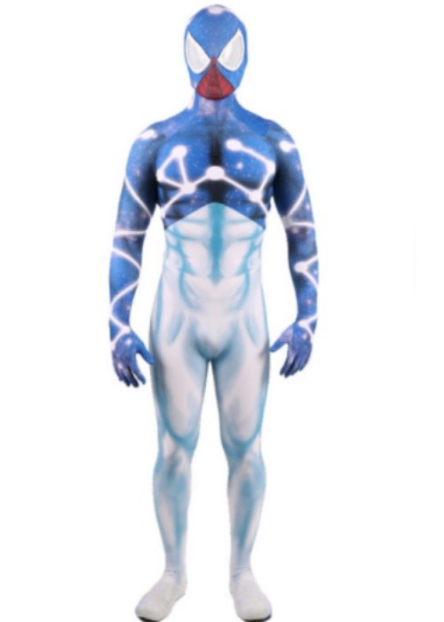 Spider Man Shattered Dimensions Cosmic 2099 Costume Cosplay Bodysuit