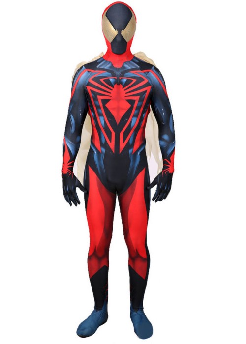 Spider Man Unlimited Costume Cosplay Bodysuit with Cape