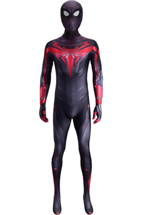 Spider Man Miles Morales Costume The Advanced Tech Suit Cosplay Bodysuit