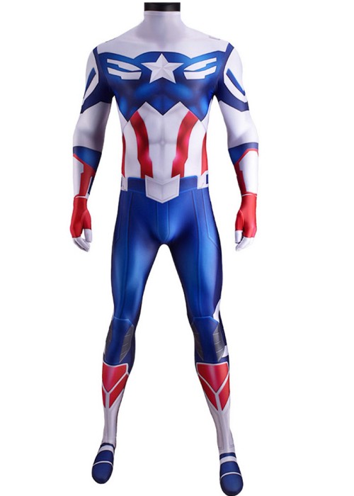 The Falcon and the Winter Soldier Costume Sam Wilson Cosplay Bodysuit