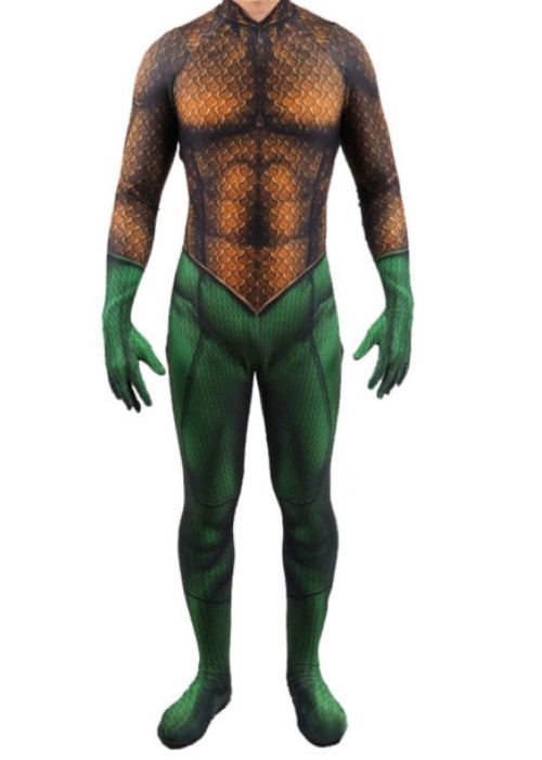 Aquaman Costume Arthur Curry Cosplay Bodysuit Ver.4