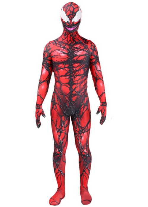 Carnage Costume Cosplay Cletus Kasady Symbiote Cosplay Bodysuit Ver.2