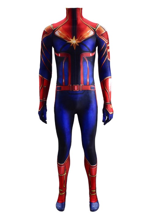 Captain Marvel Costume Carol Danvers Cosplay Bodysuit Ver.3