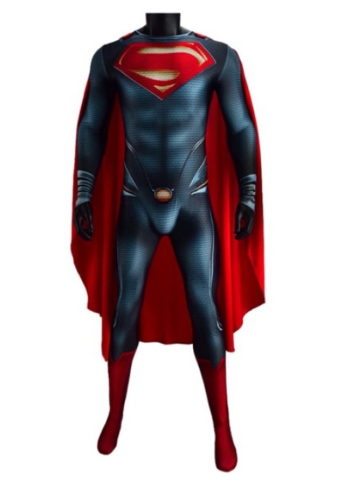 Man of Steel Superman Costume Clark Kent Cosplay Bodysuit Ver.2 ...