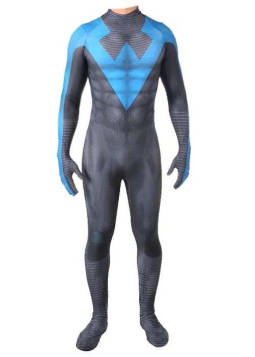 Nightwing Costume Cosplay Bodysuit Ver.2