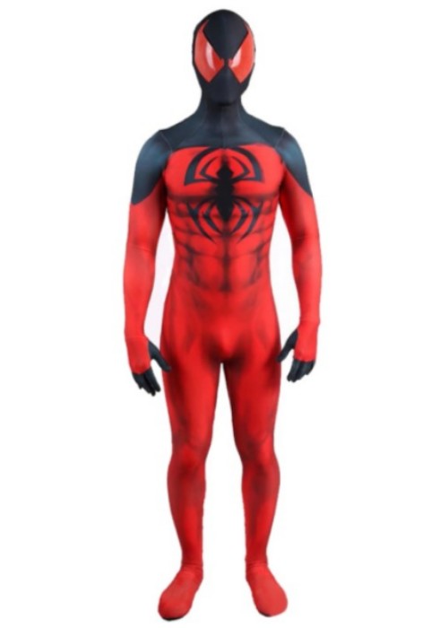 PS4 Spider Man Costume Scarlet Spider II Suit KAINE Cosplay Bodysuit Ver.2