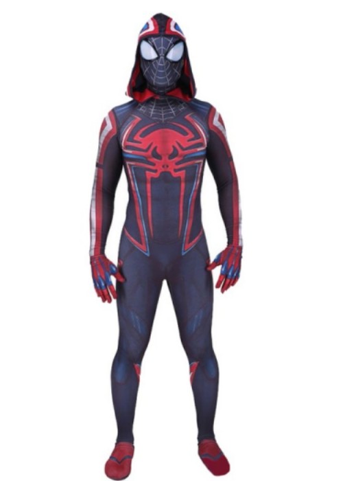 PS5 Spider Man Costume Miles Morales 2099 Suit Cosplay Bodysuit
