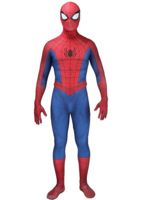 PS5 Spider Man Costume Classic Suit Cosplay Bodysuit