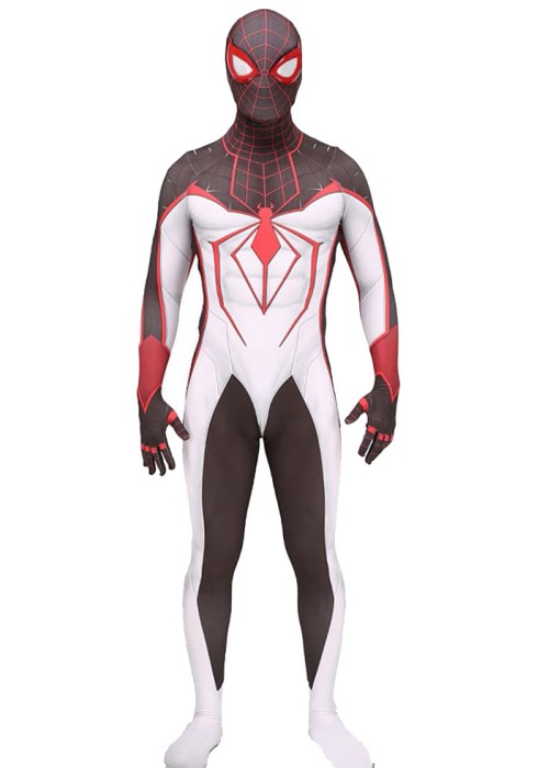 PS5 Spider Man Miles Morales Costume TRACK Suit Cosplay Bodysuit Ver.2