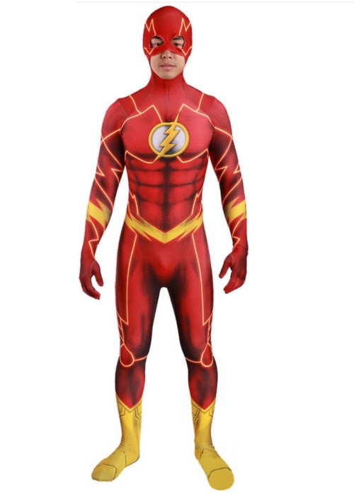 The Flash Costume Cosplay Barry Allen Cosplay Bodysuit Comic Version