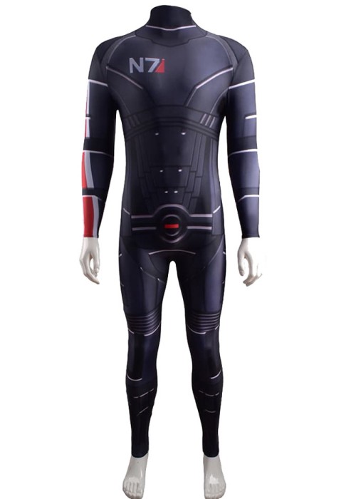 Mass Effect 3 Commander Shepard Costume Cosplay Bodysuit