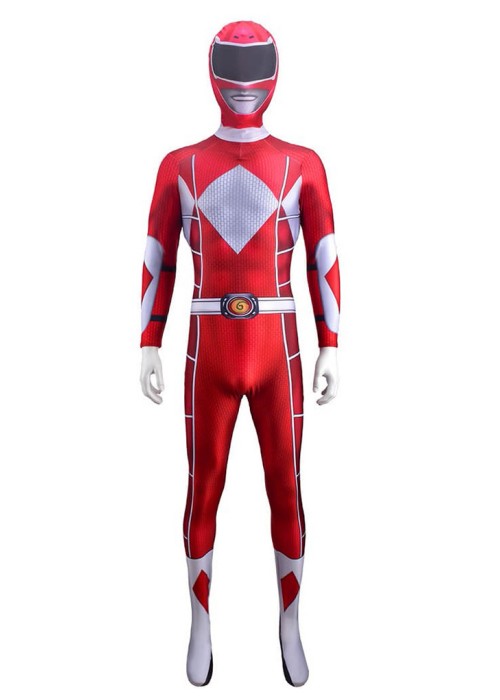Mighty Morphin Power Rangers Red Ranger Cosplay Bodysuit