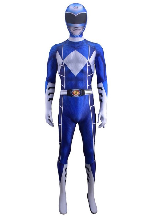 Mighty Morphin Power Rangers Blue Ranger Cosplay Bodysuit