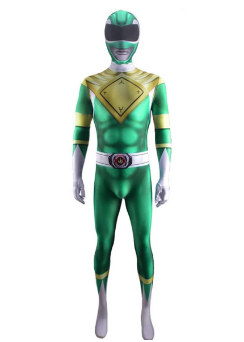Mighty Morphin Power Rangers Green Ranger Cosplay Bodysuit