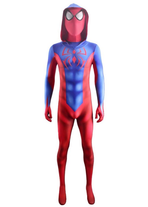 Scarlet Spider Suit Ben Reilly Costume Spider Man Cosplay Bodysuit