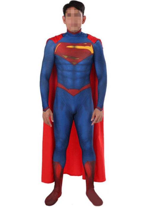 Man of Steel Superman Costume Clark Kent Cosplay Bodysuit Ver.4
