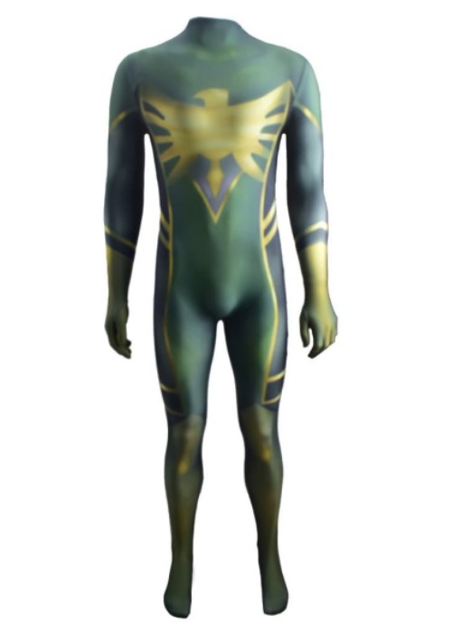 Overwatch Mercy Dark Phoenix Costume Crossover Cosplay Bodysuit