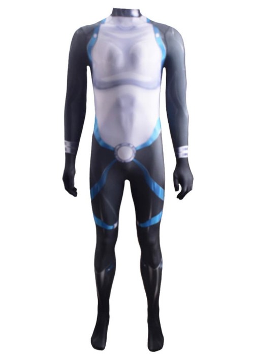X Men Domino Costume Cosplay Neena Thurman Bodysuit