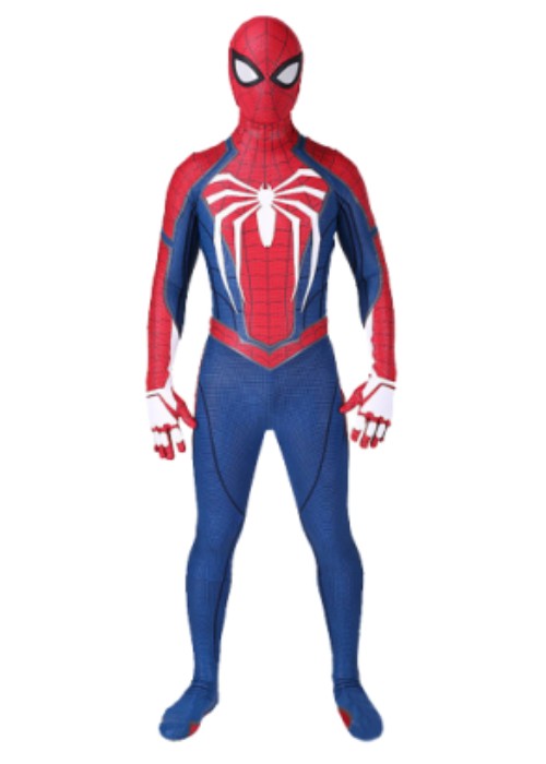 PS4 Spider Man Advanced Suit Peter Parker Costume Cosplay Bodysuit Ver.2