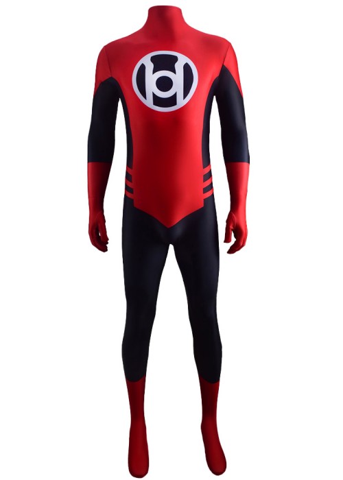 Green Lantern Red Lantern Corps Costume Cosplay Bodysuit