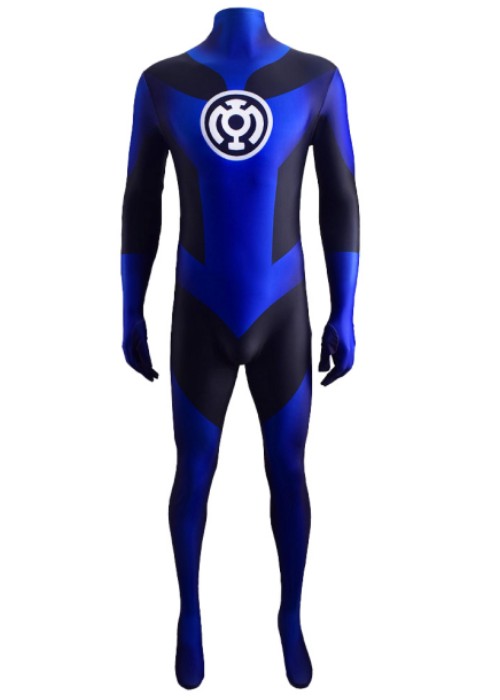 Green Lantern Blue Lantern Corps Costume Cosplay Bodysuit