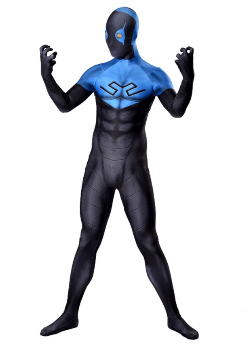 Young Justice Blue Beetle Costume Cosplay Bodysuit