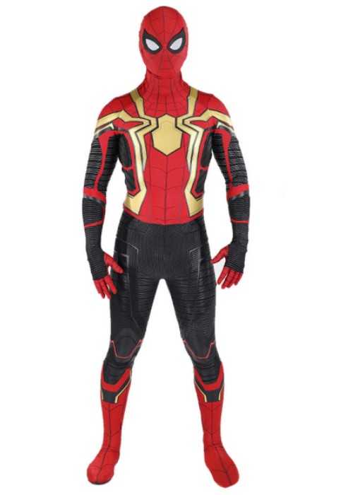 Spider Man 3 No Way Home Costume Iron Spider Suit Cosplay Bodysuit Ver.2