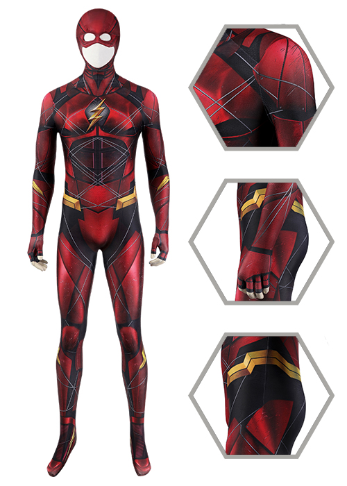 Justice League The Flash Bodysuit Costume Cosplay Suit Barry Allen Outfit