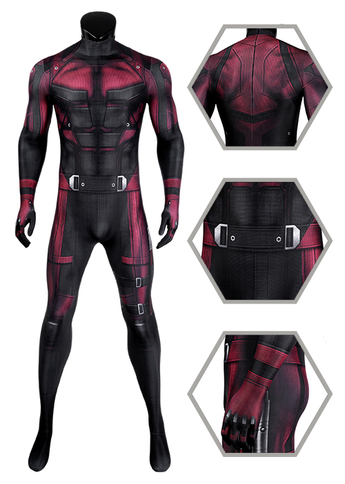 Daredevil Costume Matt Murdock Cosplay Bodysuit Jumpsuit