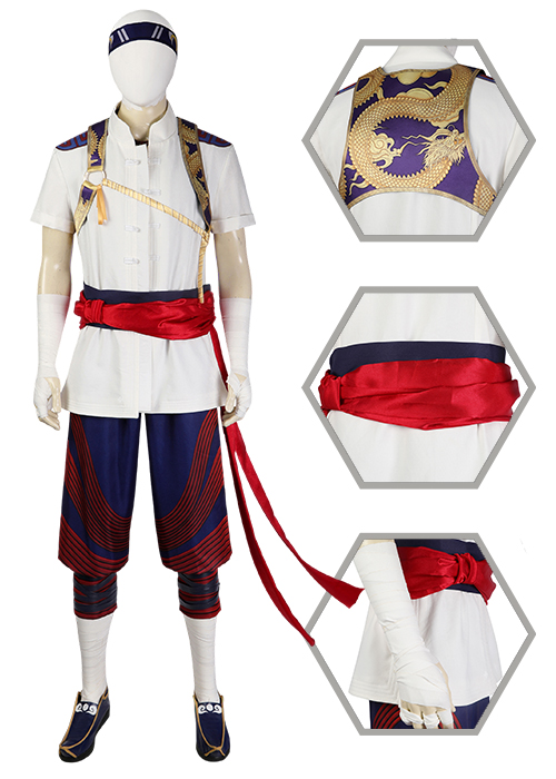 Mortal Kombat 1 Liu Kang Costume Cosplay Suit